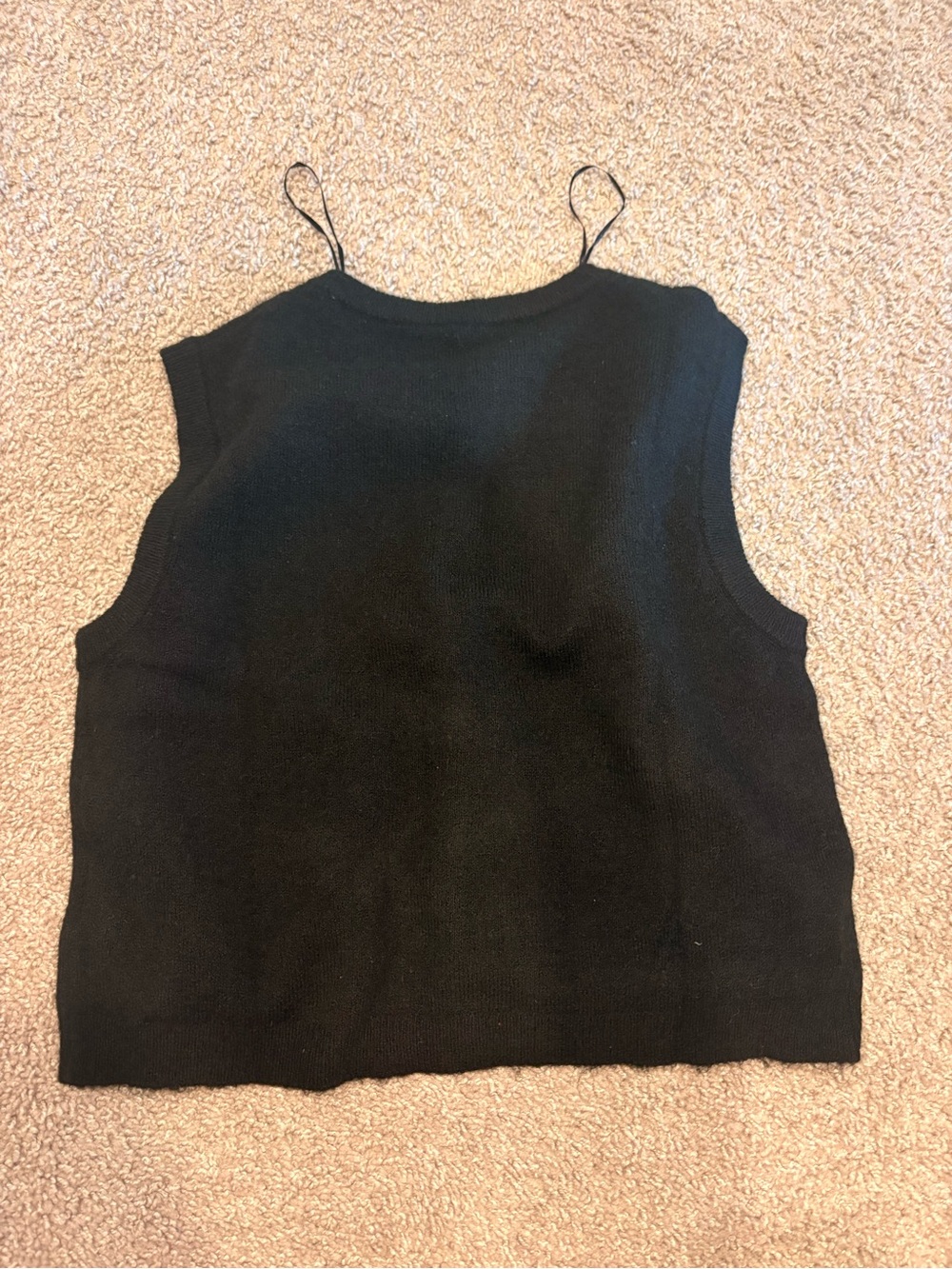 H&M Black Knit Sleeveless Tank Top